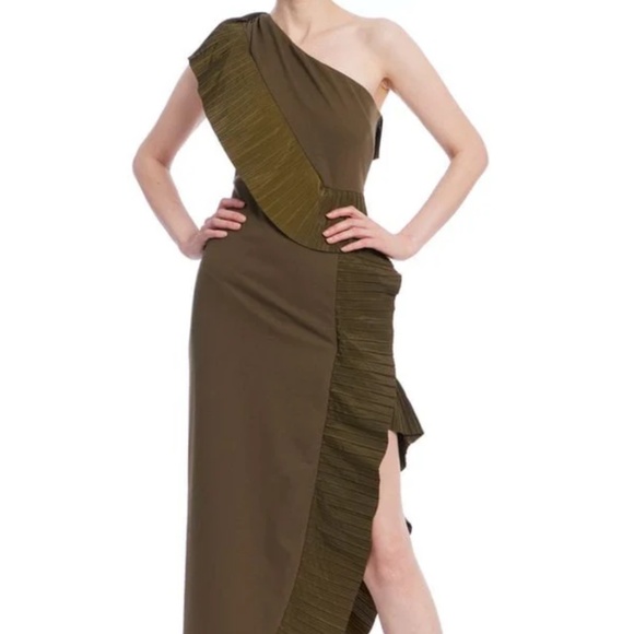 One33 Social The Mercer Olive Evening Gown - Picture 1 of 4
